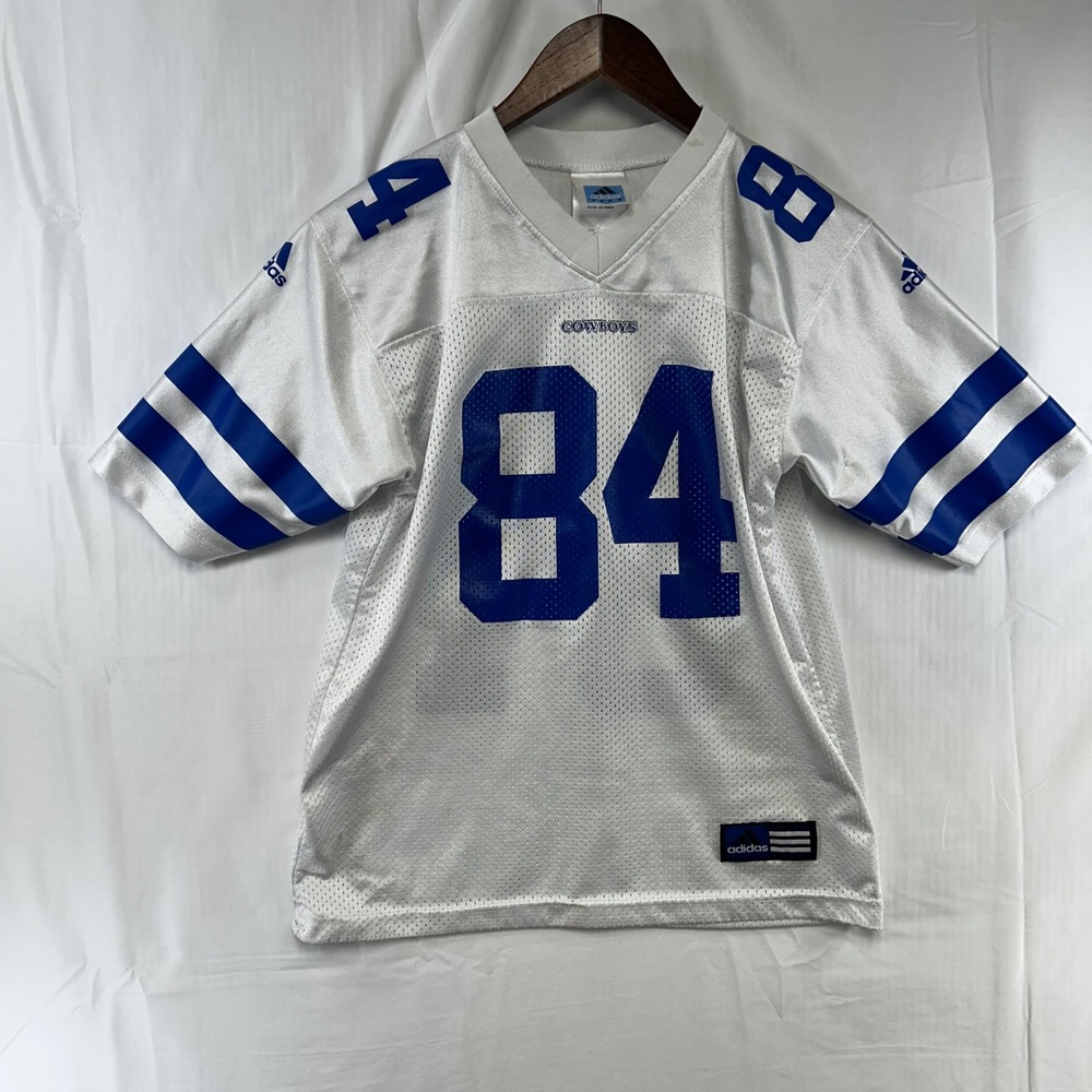Adidas Dallas Cowboys Jersey Youth 10/12 White Joey Galloway 84 Mesh NFL